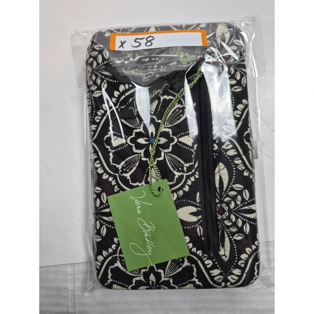 Vera Bradley Opera Wallet Retired Barcelona Floral Quilted Metal Frame Black NWT - Picture 14 of 14